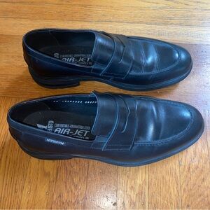 Mephisto Air-Jet Mens Black Leather Penny Loafers Sz Mens 10.5